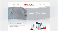 Desktop Screenshot of mavala.cz