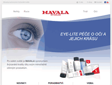Tablet Screenshot of mavala.cz