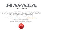 Desktop Screenshot of mavala.es