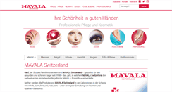 Desktop Screenshot of mavala.de
